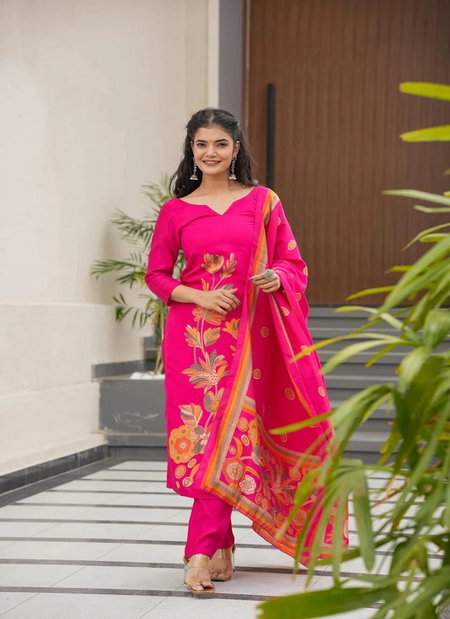 Mahi By Nsf Crepe With Print Top With Bottom Dupatta Exporters In India